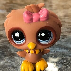 2007 Hasbro Littlest Pet Shop (LPS) brown owl #1943